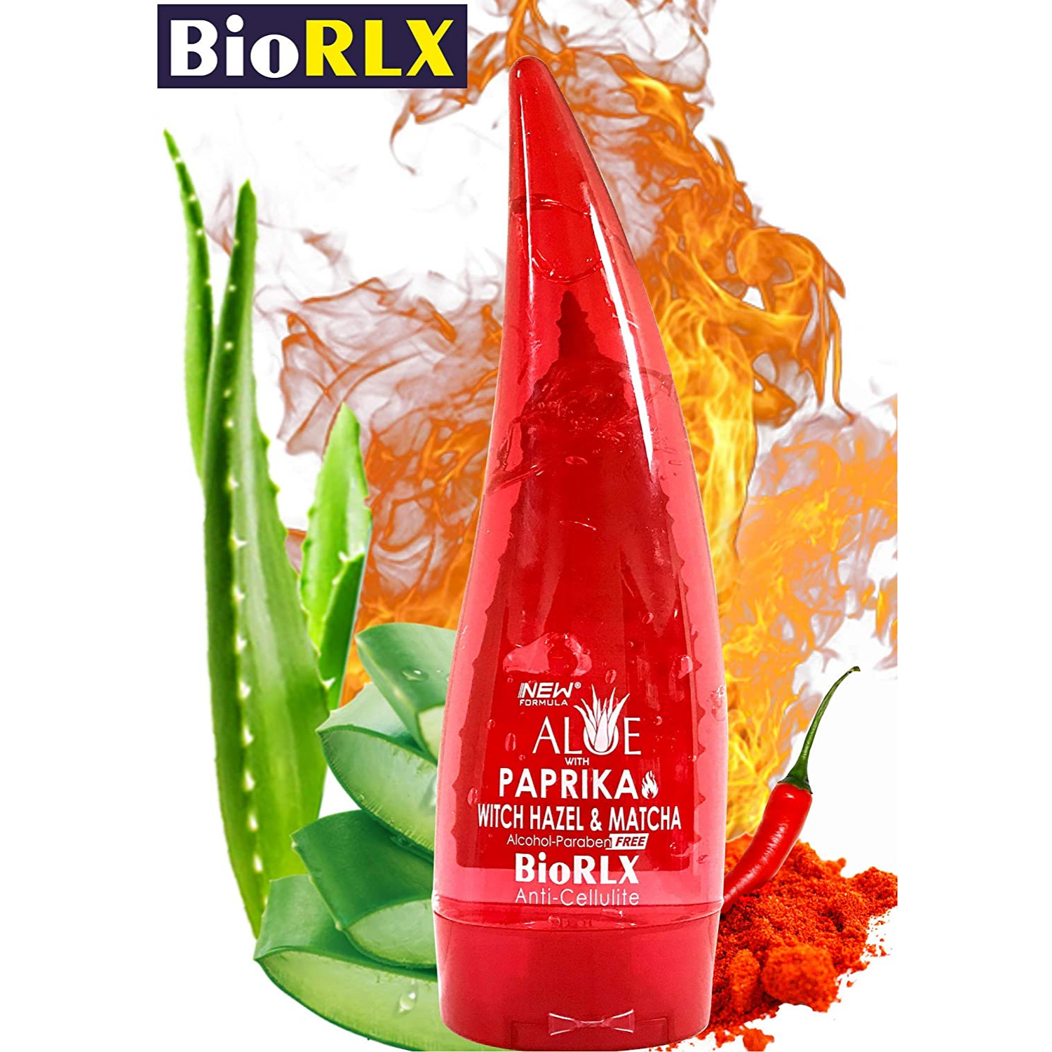 BioRLX Aloe Vera with Paprika, Witch Hazel and Matcha Gel for Body