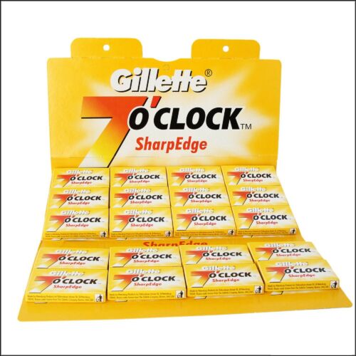 Gillette 7 O'Clock Sharp Edge Double Edge 100 Blades