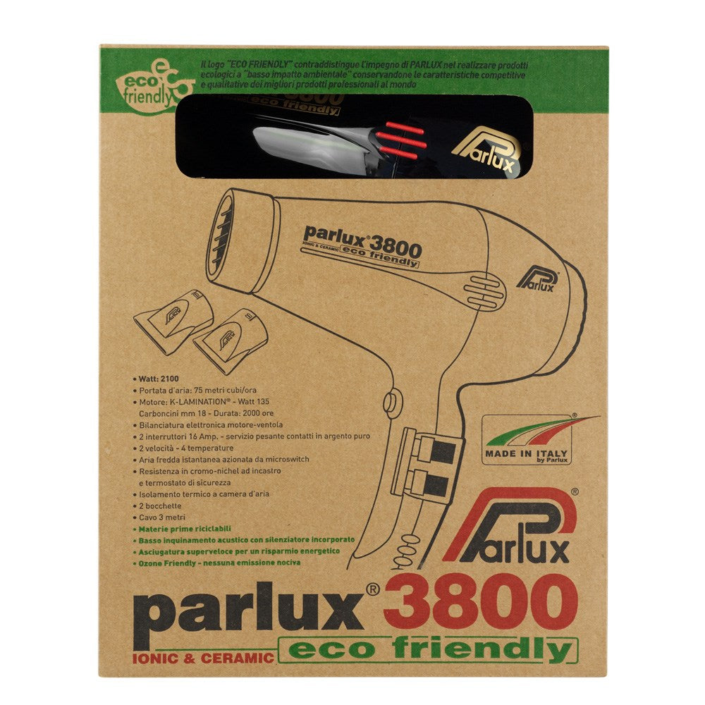 Parlux 3800 Ionic Ceramic Hair Dryer Black